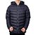 Jaqueta Masculina Alpelo Duck Down Plumas Capuz Preta - 4020 - Imagem 1