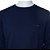 Camiseta Masculina Pierre Cardin Manga Longa Azul - 76008 - Imagem 3