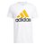 Camiseta Masculina Adidas Basic White Orange - HH9024 - Imagem 5