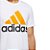 Camiseta Masculina Adidas Basic White Orange - HH9024 - Imagem 3