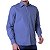 Camisa Masculina Dudalina ML Slim Wrinkle Free Azul Médio - 5301 - Imagem 2