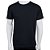 Camiseta Masculina Fico Lisa Gola Redonda Preta - 00820 - Imagem 1