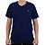 Camiseta Masculina Fico Gola V Azul Marinho - 00842 - Imagem 1
