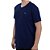 Camiseta Masculina Fico Gola V Azul Marinho - 00842 - Imagem 4