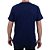 Camiseta Masculina Fico Gola V Azul Marinho - 00842 - Imagem 3
