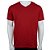 Camiseta Masculina Fico Gola V Vermelho Sketch - 00821 - Imagem 1