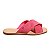 Chinelo Feminino Santa Lolla Couro Rosa Hibisco - 02B0 - Imagem 1