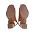 Sandalia Feminina Lugo Couro Venetto Carmel Marrom - 0289 - Imagem 5