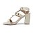 Sandalia Feminina Lugo Couro New Venetto Off White - 0288C - Imagem 4