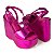 Sandália Feminina Dakota Plataforma Rosa Metalizado - Y0601 - Imagem 2