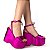 Sandália Feminina Dakota Plataforma Rosa Metalizado - Y0601 - Imagem 4