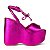 Sandália Feminina Dakota Plataforma Rosa Metalizado - Y0601 - Imagem 1