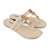 Chinelo Feminino Dakota Rasteira com Pedrarias Bege - Y0642 - Imagem 2