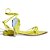 Sandália Feminina Santa Lolla Couro Soft Verde Limão - 0627 - Imagem 1