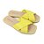 Chinelo Feminino Beira Rio Rasteira Amarelo Siciliano - 8494 - Imagem 2