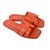 Chinelo Feminino Giulia Domna Rasteira Laranja - 076.05 - Imagem 2