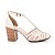Sandália Feminina Tanara Salto Bloco Bege - T6601 - Imagem 1