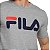 Camiseta Masculina Fila MC Letter Premium Cinza Mescla 10430 - Imagem 3