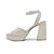 Sandália Feminina Giulia Domna Meia Pata Off White - 786.13 - Imagem 3