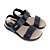 Sandália Feminina Comfortflex Couro Floter Vest Preta - 2245 - Imagem 2