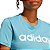 Camiseta Feminina Adidas Essentials Slim Logo Azul - IC0629 - Imagem 2