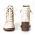 Bota Feminina Dakota Coturno com Salto Bloco Bege - G4564 - Imagem 3