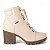 Bota Feminina Dakota Coturno com Salto Bloco Bege - G4564 - Imagem 1