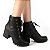 Bota Feminina Dakota Coturno com Salto Bloco Preta - G4564 - Imagem 5
