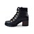 Bota Feminina Pegada Coturno Couro Burnished Preto - 281321 - Imagem 3