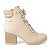 Bota Feminina Dakota Coturno Salto Bloco Bege - G583 - Imagem 1