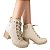 Bota Feminina Dakota Coturno Salto Bloco Bege - G583 - Imagem 4