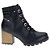 Bota Feminina Dakota Coturno Salto Bloco Preta - G5831 - Imagem 1