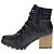 Bota Feminina Dakota Coturno Salto Bloco Preta - G5831 - Imagem 4