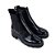 Bota Feminina Carrano Cano Baixo Verniz Show Preta - 486001C - Imagem 2