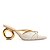 Mule Feminino Cecconello Croco Salto Vazado Off White - 2271 - Imagem 1