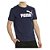 Camiseta Masculina Puma Logo Tee Peacoat Azul - 68076703 - Imagem 1