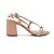 Sandália Feminina Beira Rio Ouro Rosa - 8436 - Imagem 1