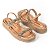 Sandália Feminina Dakota Flatform Metalizada Rosê - Y6964 - Imagem 2