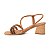 Sandália Feminina Mississipi Strass Caramelo - Q9701 - Imagem 3