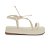 Sandália Feminina Dakota Flatform Tiras Trançadas Bege - Y65 - Imagem 1