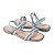 Sandália Feminina Mississipi Rasteira Brilhos Azul - Q9662 - Imagem 2