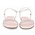 Rasteira Feminina Luz da Lua Strass cristal Bege - 5221 - Imagem 3