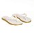 Chinelo Feminino Petite Jolie Dedo Branco Ouro - PJ6970 - Imagem 2