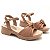 Sandália Feminina Piccadilly Juliana Anabela Amêndoa - 5720 - Imagem 4