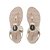 Sandália Feminina Modare Pedrarias Elastano Creme - 7053 - Imagem 4