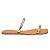Rasteira Feminina Santa Lolla Metallic Soft Ouro - 06B0 - Imagem 1