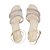 Sandália Feminina Beira Rio Bico Quadrado Strass Creme - 849 - Imagem 4