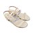 Sandália Feminina Beira Rio Strass Salto Bloco Creme - 8379 - Imagem 2