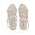 Sandália Feminina Beira Rio Strass Salto Bloco Creme - 8379 - Imagem 4
