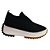 Tênis Feminino Giulia Domna Knit Preto - 4770 - Imagem 1